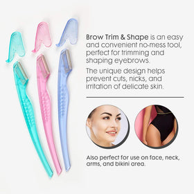 Single Ardell pro brow razor with protective cover displayed for hygienic storage