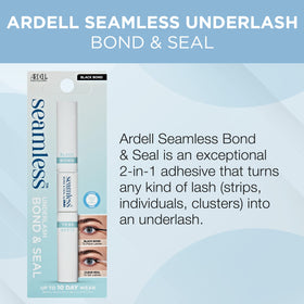 Ardell applying glue to an underlash cluster for precise placement benefit