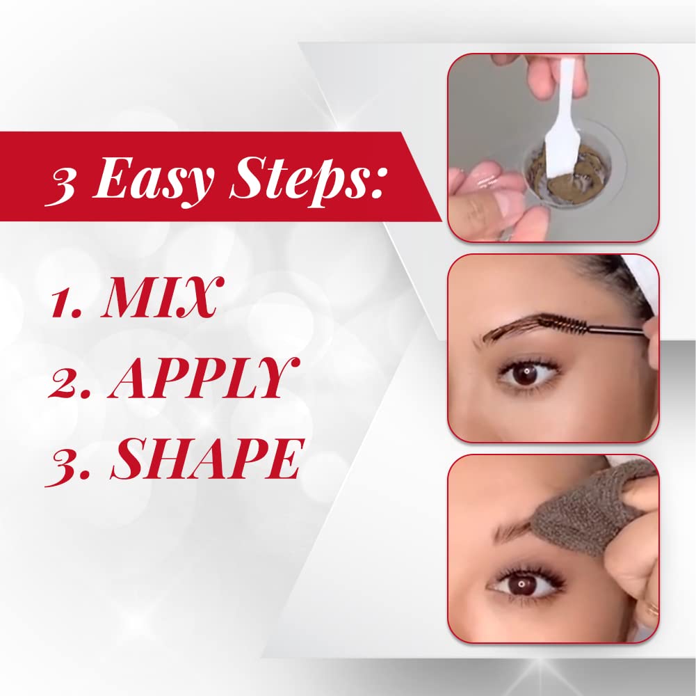 Ardell powder tint and 30mL developer close-up for easy mixing