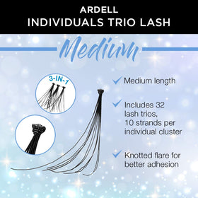Ardell cluster texture close-up showing three-strand construction for fuller lashes