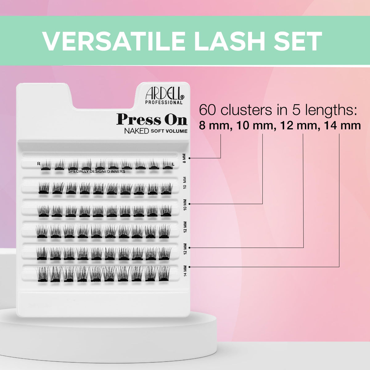 Ardell underlash being applied under eye demonstrating hidden-band benefit