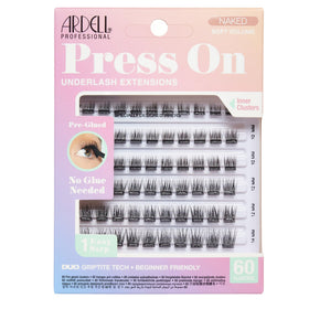 Ardell front packaging showing 60 pre-glued underlash clusters for quick application