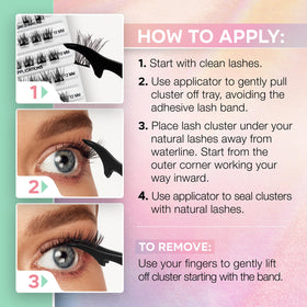 Ardell finished lower lash look in evening makeup adding subtle defined depth