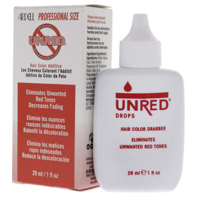 Ardell Unred beside a ruler showing 1 oz scale for dosing accuracy
