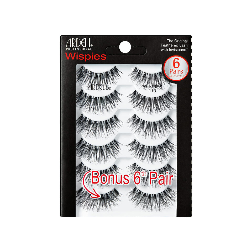 Ardell front packaging showing six pairs and see-through window for easy selection