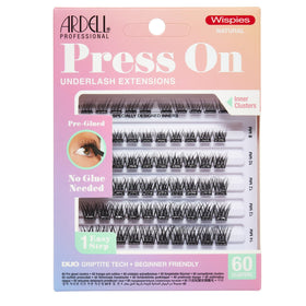 Ardell Wispies Natural front packaging showing 60 pre-glued clusters and brand