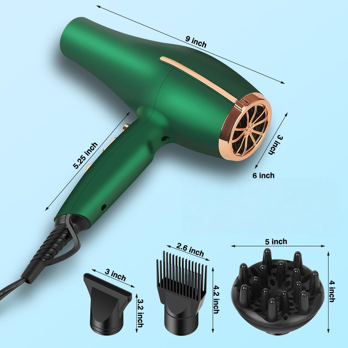 ARDIRO concentrator nozzle attached for focused airflow and sleek results