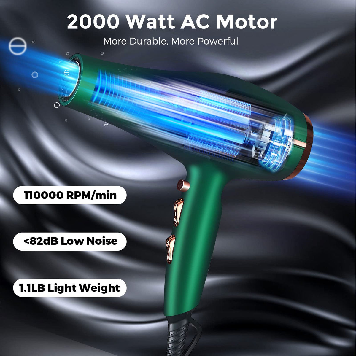 ARDIRO handle close-up showing heat and speed controls for precise styling