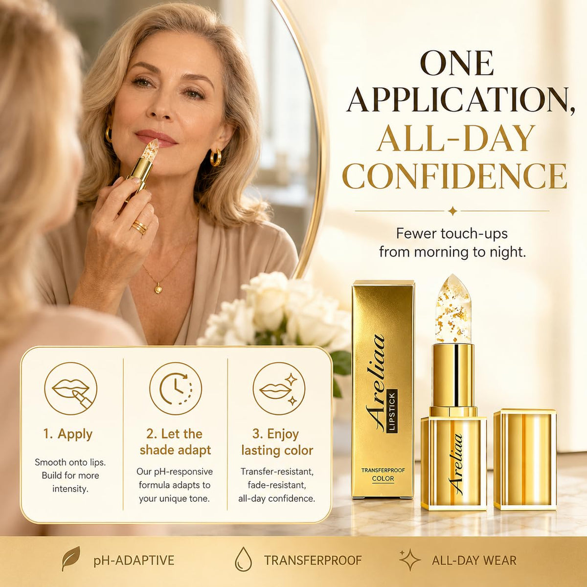 Areliaa in makeup bag lifestyle scene, suggests everyday convenience and style