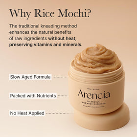 ARENCIA cleanser staged in bathroom setting to show daily routine convenience