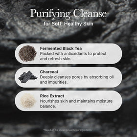 ARENCIA cleanser in hand during use showing controlled application and practical everyday use