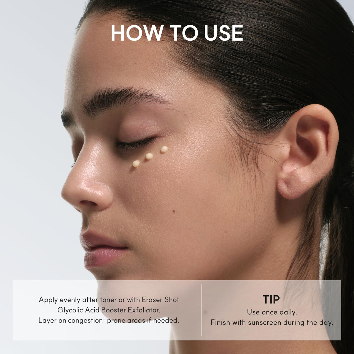 ARENCIA in a bathroom routine scene showing daily layering convenience benefit