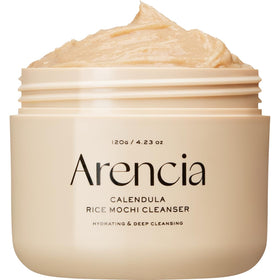 ARENCIA front packaging showing cleanser tube and branding with clean appeal