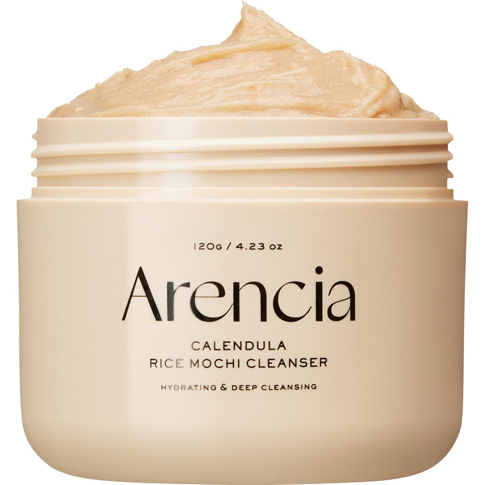 ARENCIA front packaging showing cleanser tube and branding with clean appeal