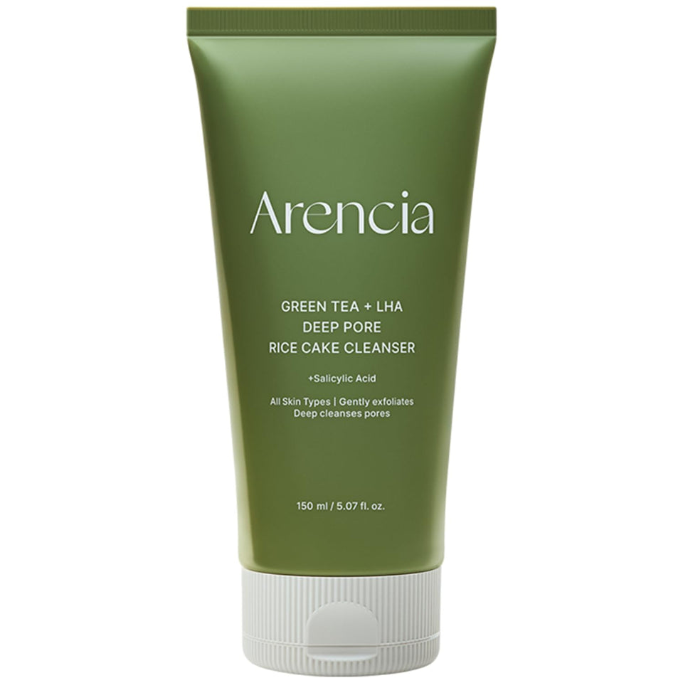 ARENCIA front tube showing product label and deep cleaning benefit