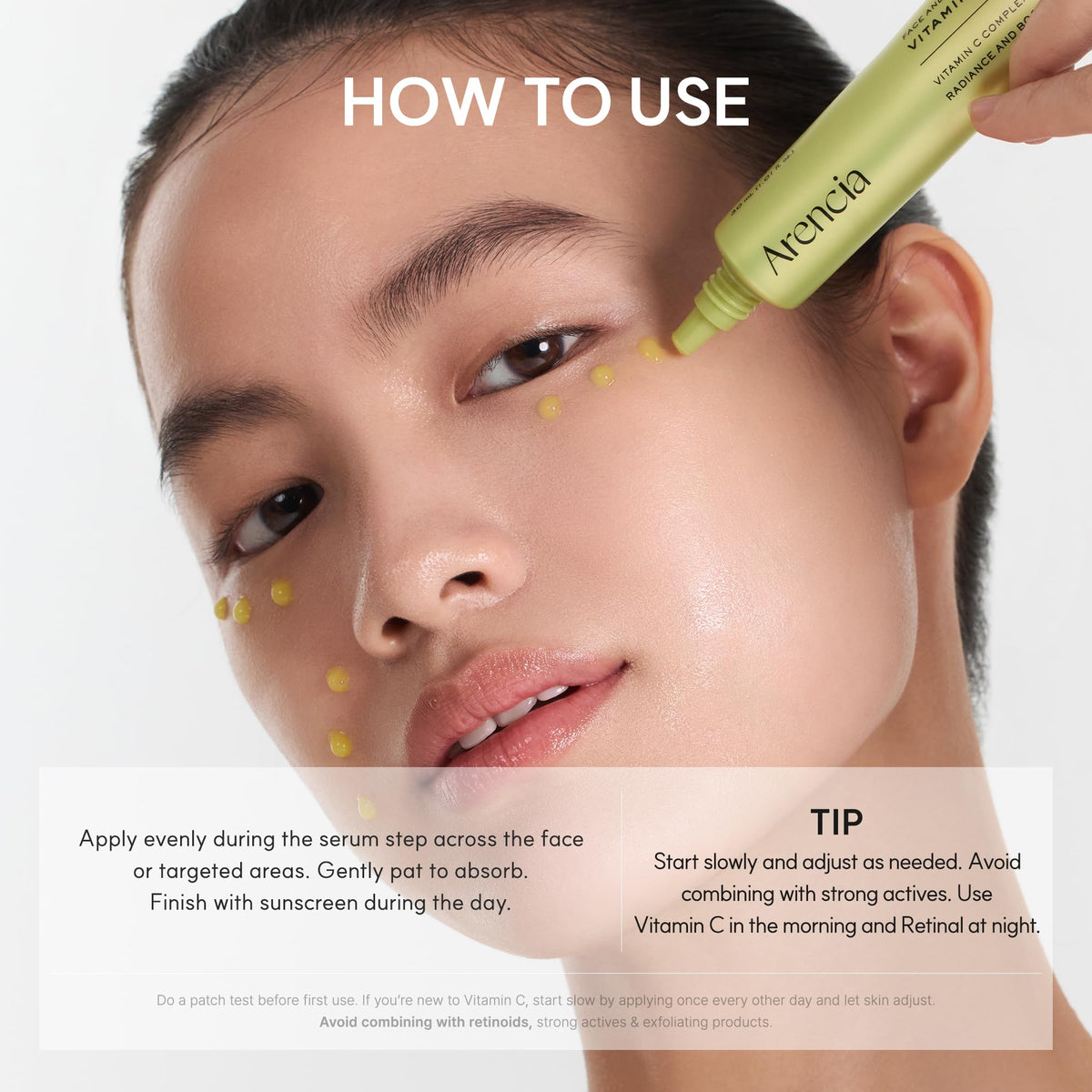 ARENCIA lifestyle on bathroom counter for glass-skin glow
