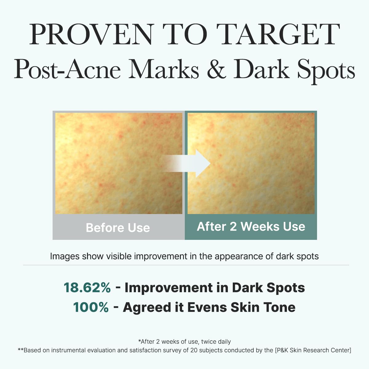 ARENCIA night routine staging with product beside pillow implying overnight use