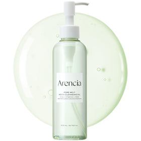 ARENCIA front packaging showing bottle and clean design for effective makeup removal