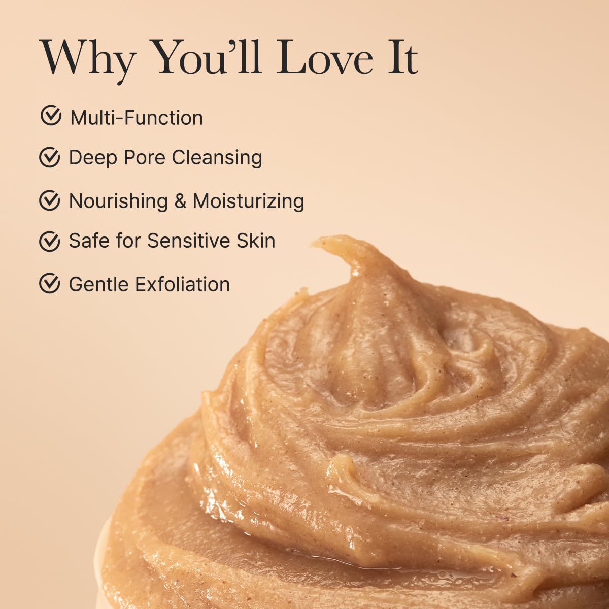 ARENCIA cleanser being dispensed to show creamy consistency and easy use