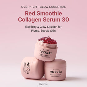ARENCIA close-up of serum texture highlighting lightweight, soothing finish
