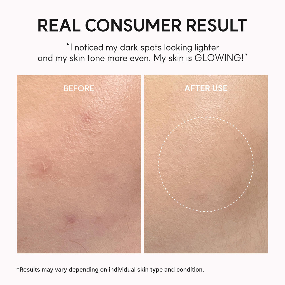ARENCIA serum layered under makeup, shows compatibility and smooth finish benefit