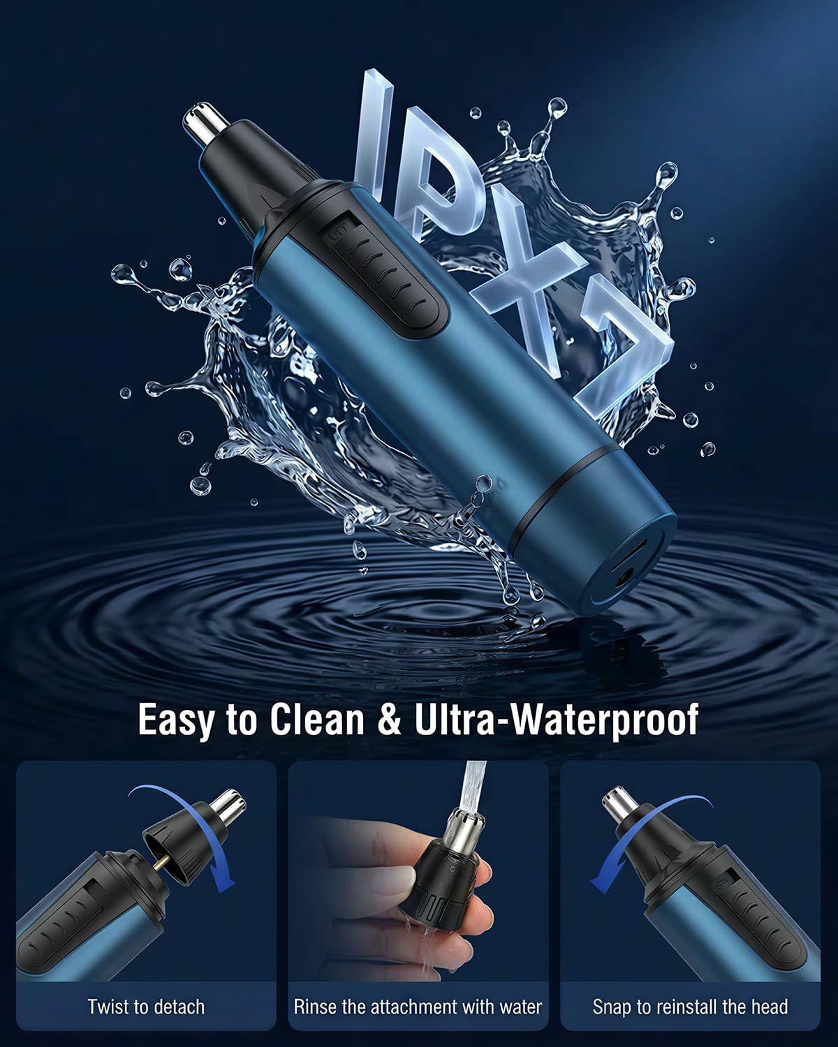 AREYZIN used in shower demonstrating IPX7 waterproof benefit