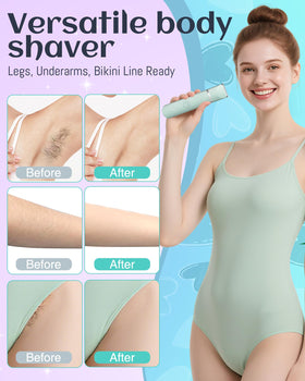 AREYZIN trimmer with three guide combs displayed for adjustable length styling