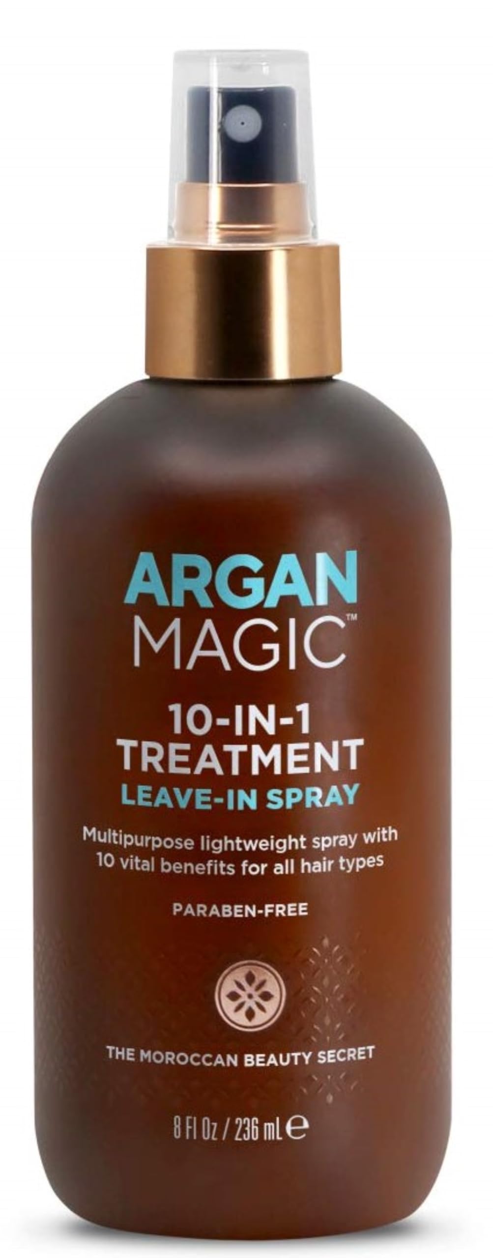 Argan Magic front packaging showing bottle and label, indicating trusted brand care