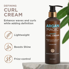 Argan Magic label and cap detail, communicates ingredient transparency and quality