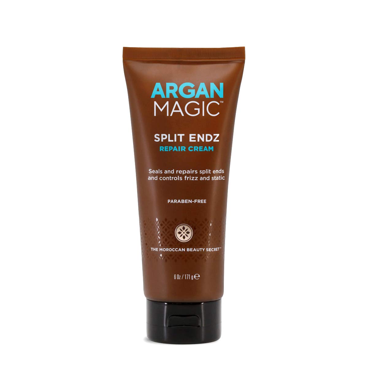 Argan Magic on bathroom shelf lifestyle shot promoting daily use benefits