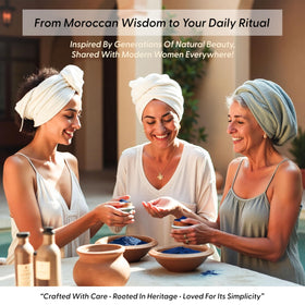Argaviva nila bowl with rosewater illustrating easy DIY mixing