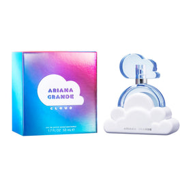 Ariana Grande Cloud close-up of cap and texture highlighting luxe design