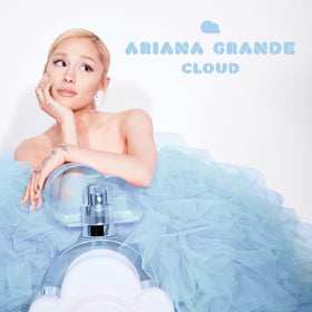Ariana Grande Cloud on vanity styling suggesting everyday wearable elegance