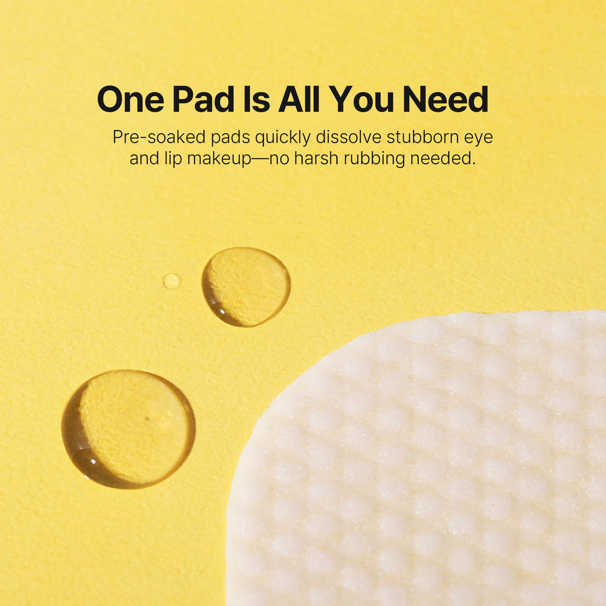 Ariul dual‑sided pad close‑up showing embossed texture for effective removal