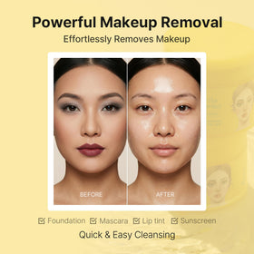 Ariul pad in use removing foundation for quick makeup removal