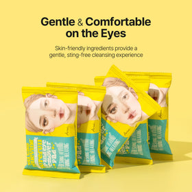 Ariul pad gently removing eye makeup to protect delicate skin