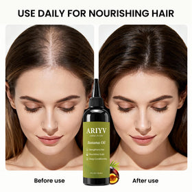 Close-up of Ariyv label and ingredients highlighting natural formulation