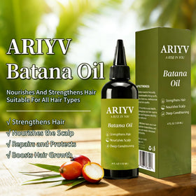Ariyv oil on a single hair strand showing improved smoothness and shine
