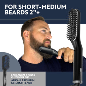 Arkam travel bag and comb displayed together for easy packing and on-the-go grooming benefit