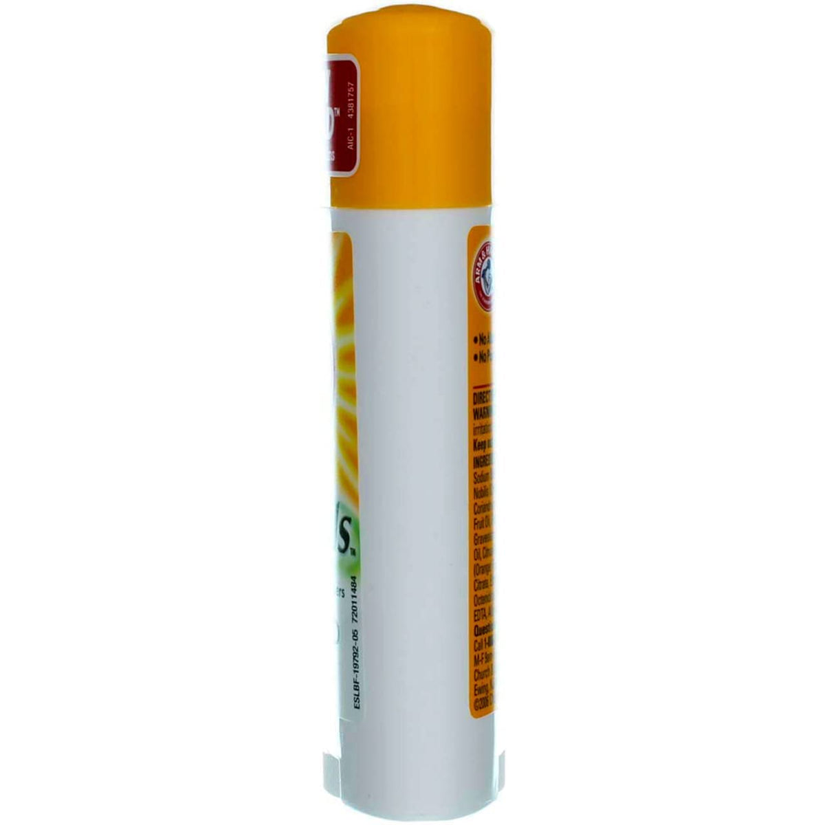 Arm & Hammer four-pack staged in bathroom offering convenient backup supply