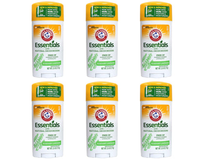 Arm & Hammer essentials deodorant front view showing label and pack benefit