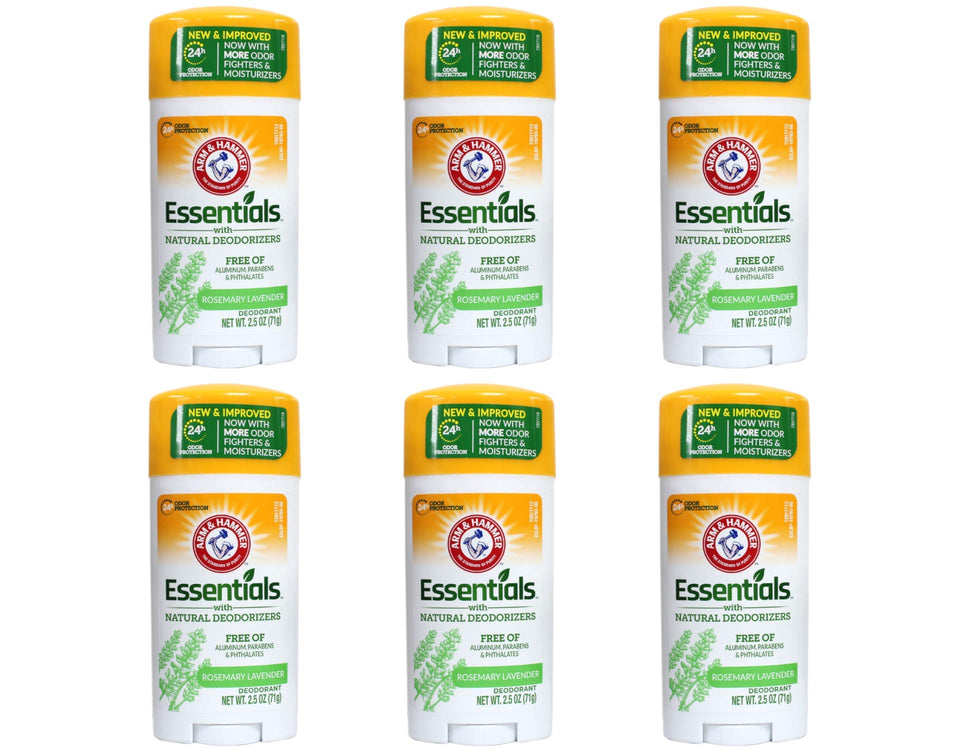 Arm & Hammer essentials deodorant front view showing label and pack benefit