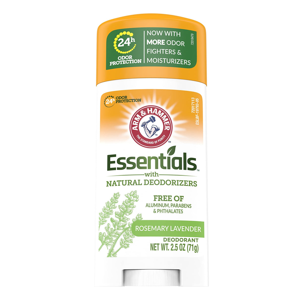 Arm & Hammer close-up of deodorant stick texture for smooth application
