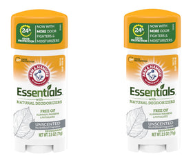 Arm & Hammer front packaging showing unscented two-pack and value