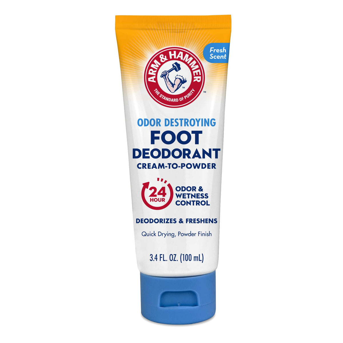 Arm & Hammer front packaging showing product and benefit of 24-hour protection