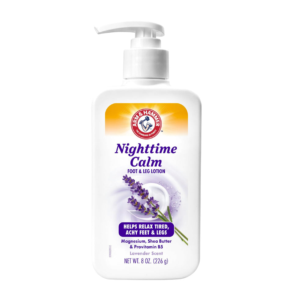 Arm & Hammer front packaging showing bottle and label, calming bedside benefit