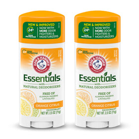 ARM & HAMMER front packaging showing orange citrus scent and aluminum-free benefit