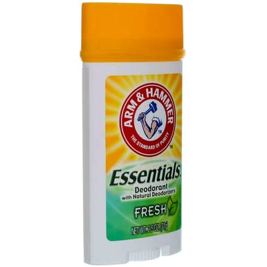 Arm & Hammer deodorant staged on bathroom counter conveying daily routine readiness