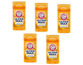 Arm & Hammer front packaging showing unscented wide stick and benefits