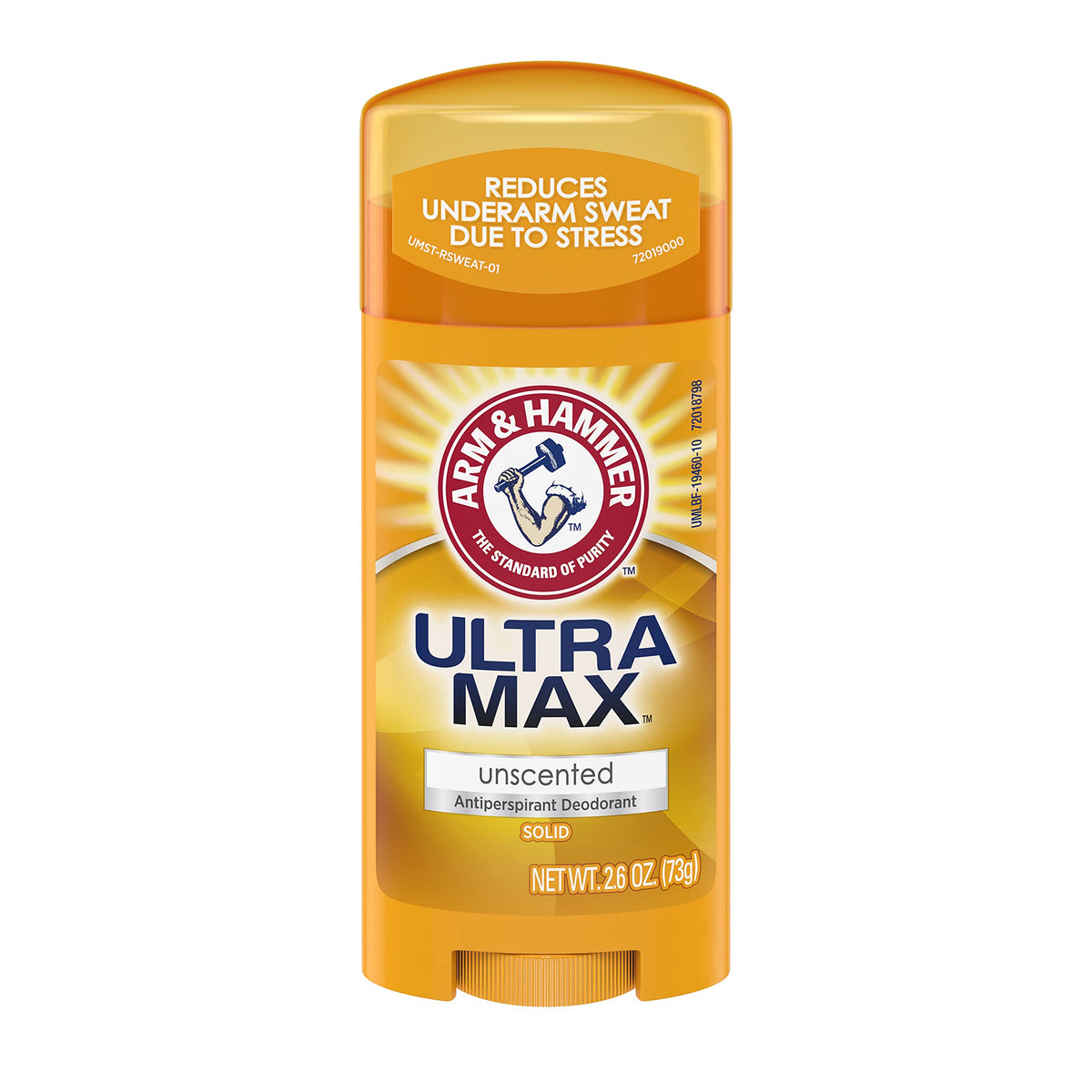Arm & Hammer Ultramax open stick close-up showing dry texture and smooth application benefit